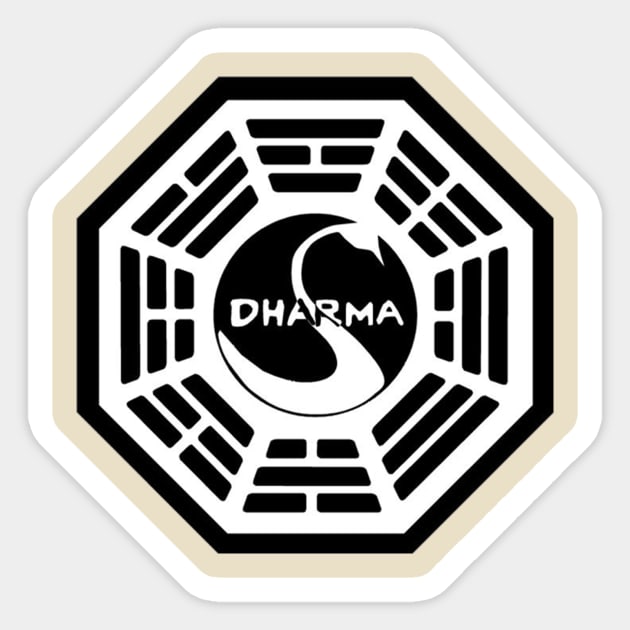 Dharma Lost Sticker by KatyKingArt